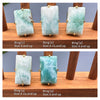 Larimar rectangle cabochon cuff ring