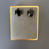 Black onyx hexagon studs