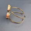 Mookaite snake cuff bracelet