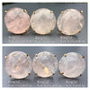 Rose quartz round ring