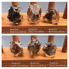 Large raw smoky quartz gem ring