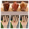 Freeform faceted red jasper ring