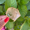 Freeform faceted citrine cuff bracelet