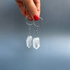 Lemurian crystal keychain
