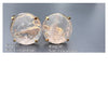 Rose quartz round ring