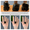 Freeform faceted black onyx ring