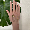 Pink lemurian point pendant