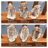 Medium raw crystal gem ring