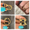 Freeform faceted sodalite ring
