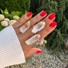 Lemurian crystal point ring