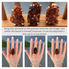 Druzy citrine cluster cocktail ring