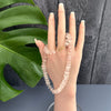 Rose quartz rondelle knotted necklace