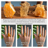 Freeform faceted golden healer ring