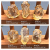 Large raw citrine gem ring