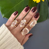 Small crystal ring