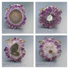 Amethyst stalactite cuff bracelet