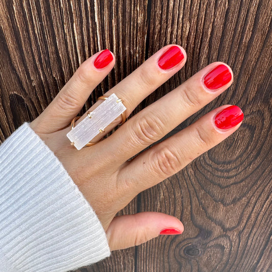 Selenite ring