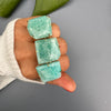 Freeform faceted amazonite ring