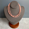 Double wrap rhodochrosite necklace