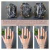 Freeform faceted sodalite ring