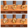 Mini raw citrine gem ring