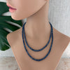 Blue Kyanite Beaded Necklace