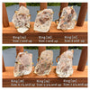 Large raw crystal gem ring