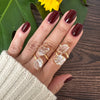 Duo crystal ring