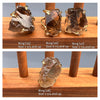 Large raw smoky quartz gem ring