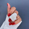 Crystal cluster ring