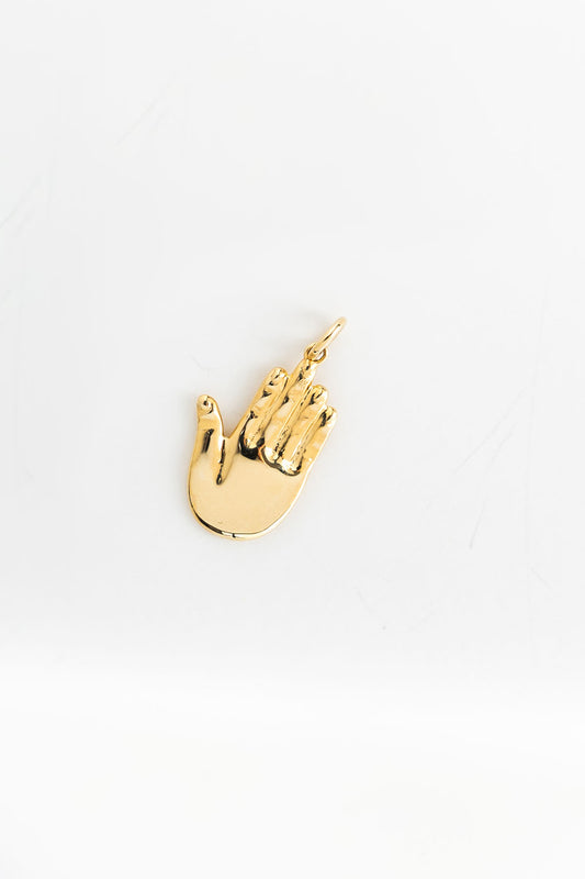 14-Karat Gold Abhaya Mudra Pendant