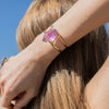 Raw amethyst cuff bracelet