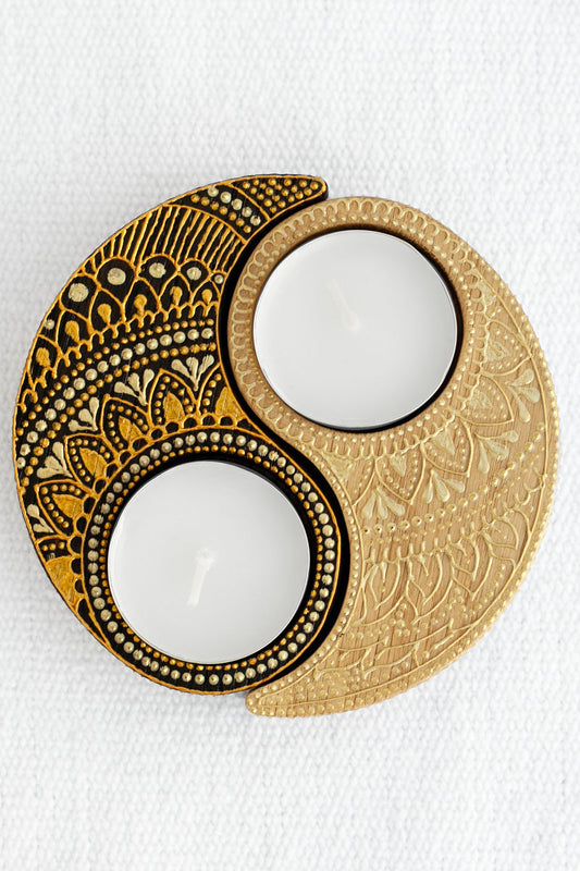 Mémoire Brodée tea light candle holder