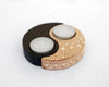 Noir et Blanc tea light candle holder
