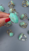 Amazonite marquise cabochon ring