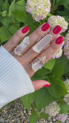 Lemurian crystal point ring