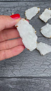 Extra-large crystal cluster pendant