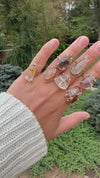 Fancy garden quartz ringa