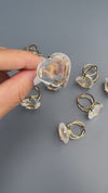 Crystal heart ring