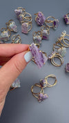 Freeform fluorite slice ring